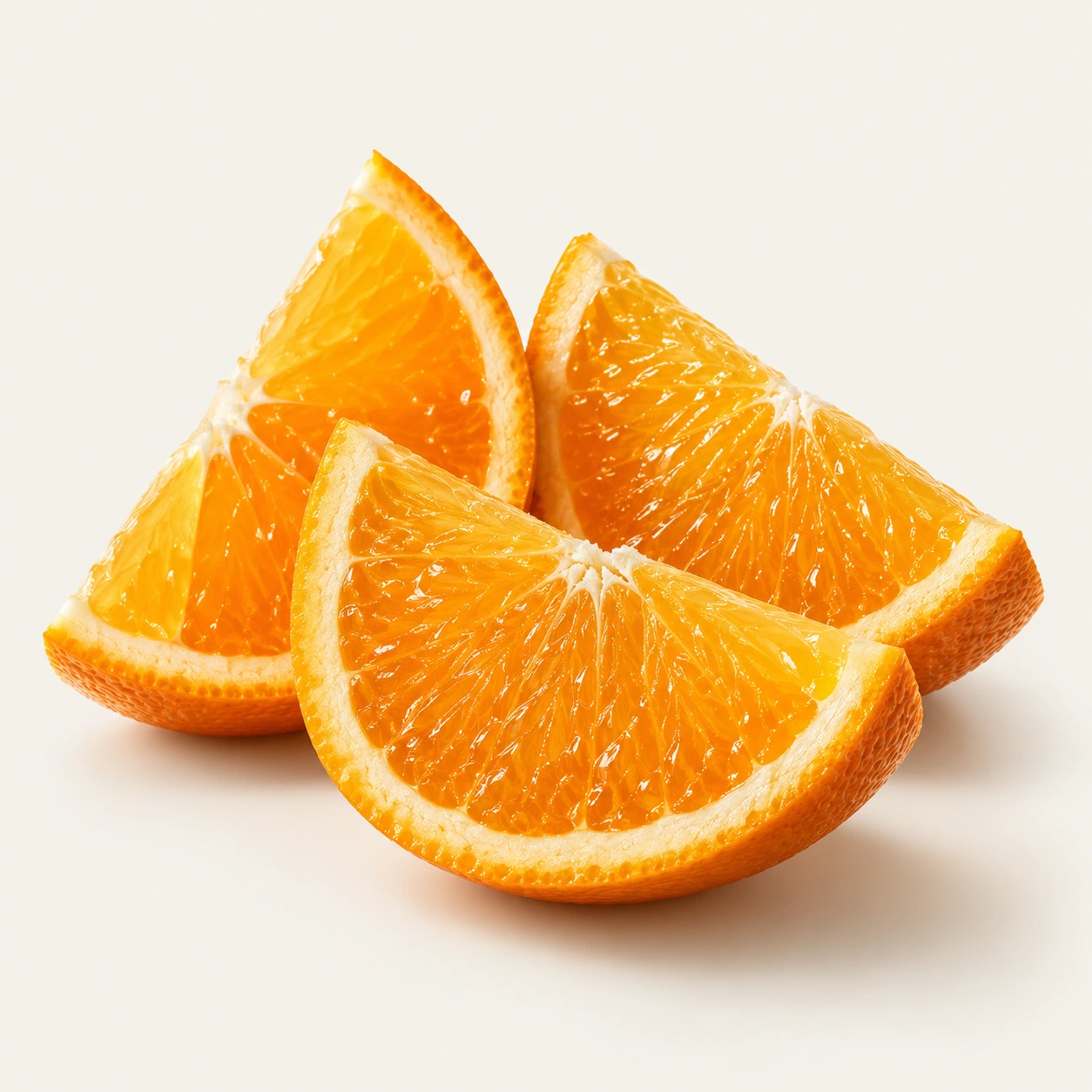 Fresh orange slices